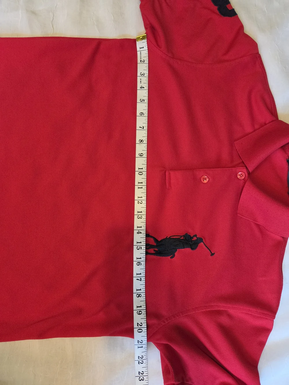 Vintage 90s Red Polo Ralph Lauren Collared Preppy Short Sleeve Polo Shirt Medium